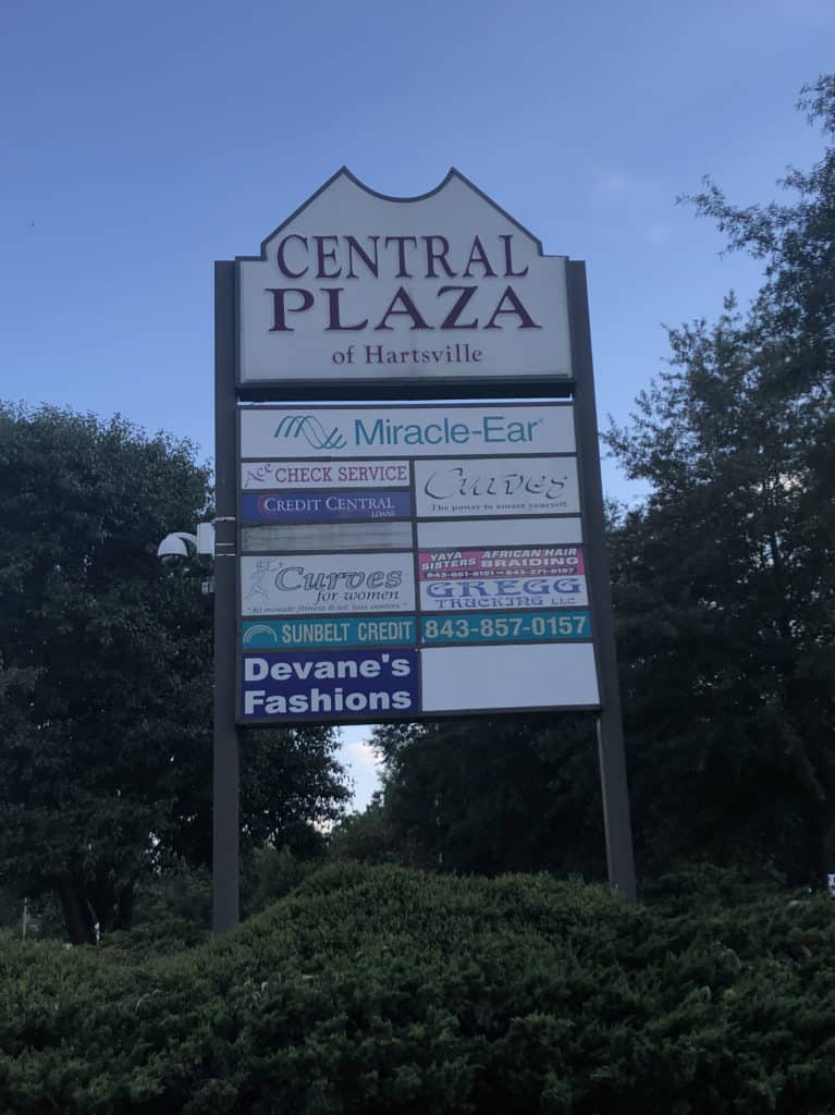Central Plaza signage